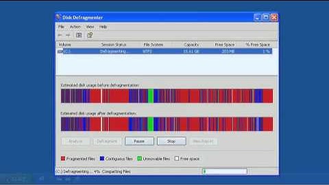 Defragmenting your Hard Drive on Windows XP