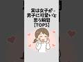 実は女子が男子に可愛いと思う瞬間【TOP5】#恋愛