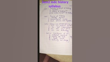 #semester2mdc history #syllabus by bbmku university for semester2 students ##