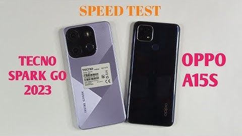 Tecno Spark go 2023 Vs Oppo a15s Speed Test & Comparision 2023