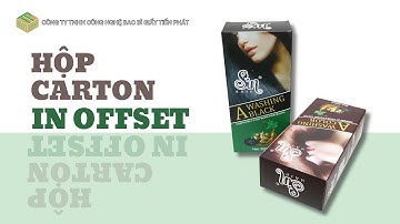 Sản xuất hộp carton in offset tại Tiến Phát - Chất lượng cao