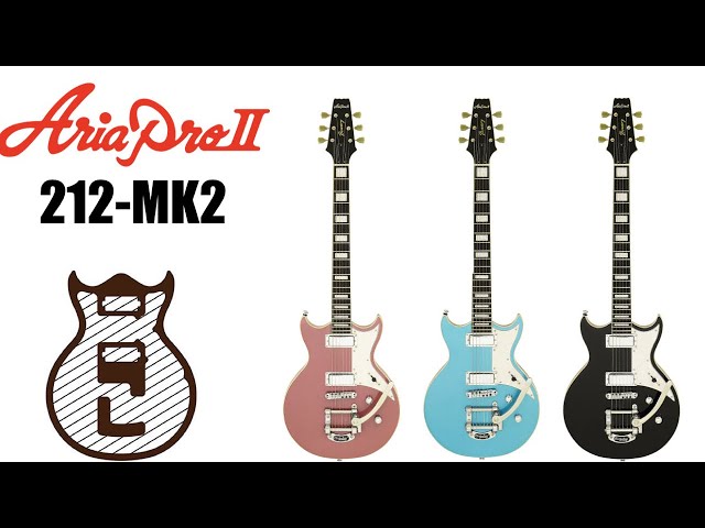 新製品】アリア プロ2 『212-MK2』ビグスビートレモロ、ローラーサドル