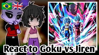 🇧🇷🇬🇧||DBZ|| Universe 6 and 11 React to GOKU || GOKU VS JIREN