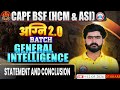 BSF HCM Reasoning | Agni 2.0 Batch | STATEMENT & CONCLUSION | CAPF BSF HCM & ASI | Exam PYQ 🔥