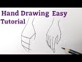 How to draw handhands easy for beginners hand drawing easy step by step tutorial with pencil