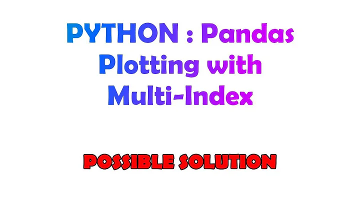 PYTHON : Pandas Plotting with Multi-Index