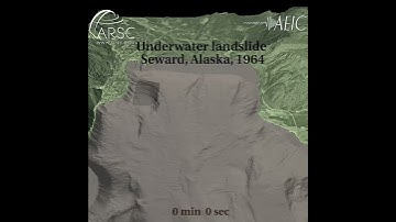 Numerical simulation of an underwater slide triggered by the 1964 Great Alaska Earthquake