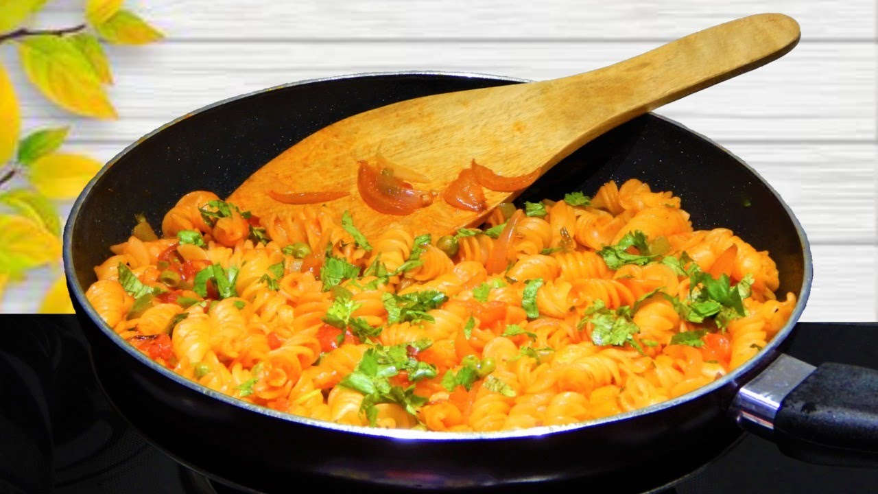 Indian Style Pasta घर पर आसान तरीके से बनाये पास्ता Quick & Easy Masala Pasta Rotini Pasta