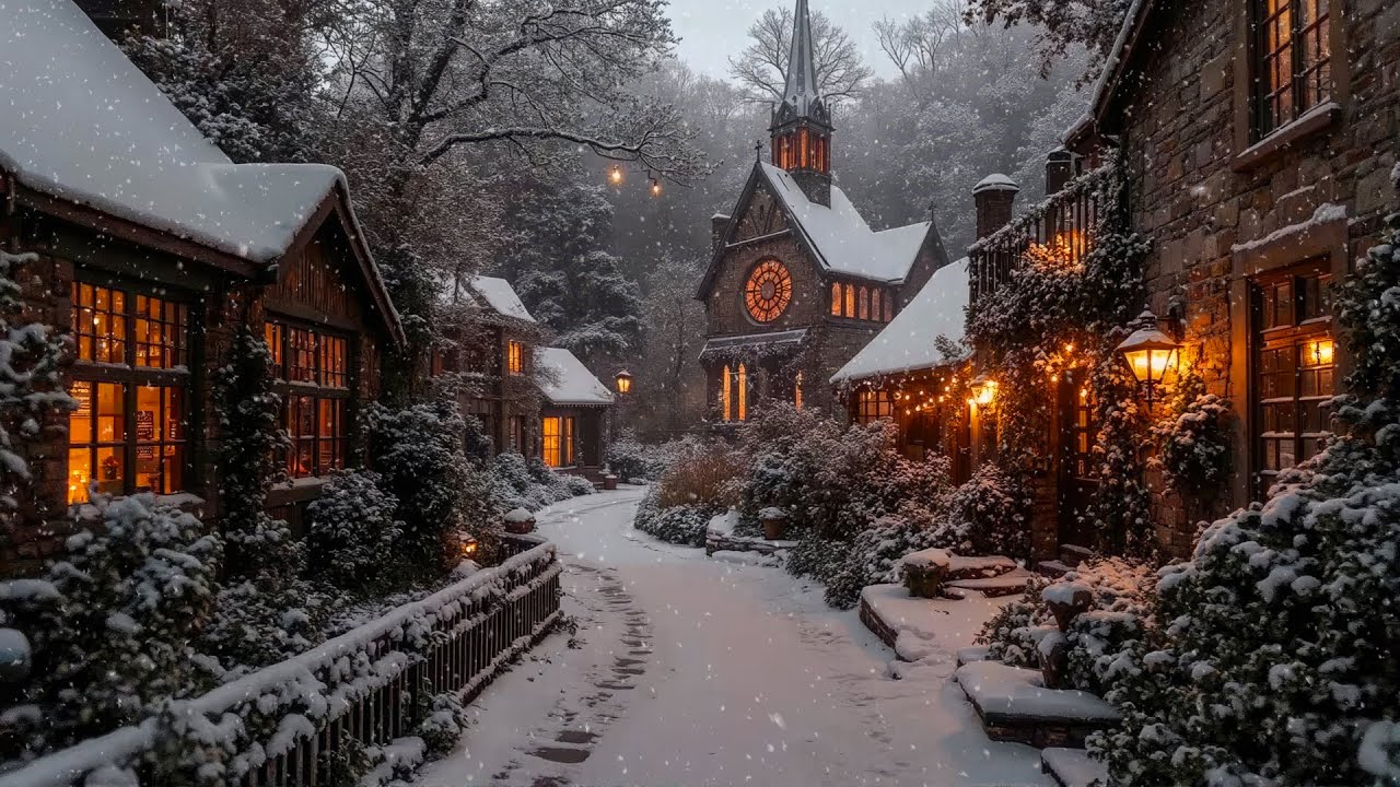 You're Alone in a Snowy Gothic Village | Dark Academia Playlist | Lonely Winter Piano