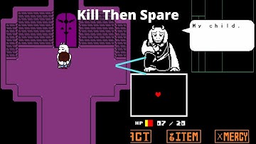 What Happens If You Spare Toriel, Then Reload To Kill Her?