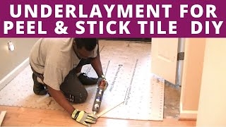 Underlayment for Peel & Stick Vinyl Tile | SurePly Plywood | DIY Power Couple