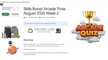 Skills Boost Arcade Trivia August 2025 Week 2 Quiz | Google Cloud Arcade #qwiklabs #arcade