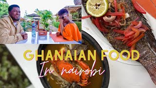 He took me for the best Ghanaian food in Nairobi ! | VLOG