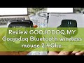 Review GOOJODOQ.MY Goojodoq Bluetooth wireless mouse 2.4Ghz 4000 DPI Optical Sensor 6 Mute Buttons