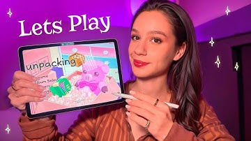 ASMR UNPACKING on my iPad 📦 The most tingly game! Close whisper for a sweet sleep and tapping 😴