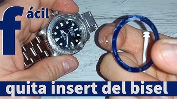 FÁCIL: quitar insert del bisel de un reloj