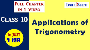 Applications of Trigonometry 10th Class Maths AP TS