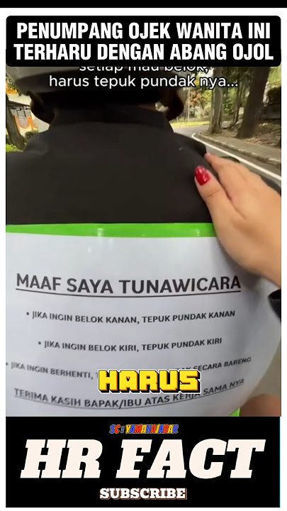 PENUMPANG OJEK WANITA INI SAMPAI TERHARU DENGAN ABANG OJOL#shorts