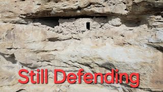 Amazing Cliffside Ruins. 'Still Defending.'
