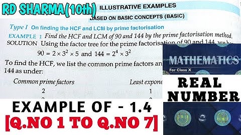 RD SHARMA CLASS 10 EXAMPLE OF EX- 1.4 [Q.NO 1 TO 7] CHAPTER 1 REAL NUMBER SOLUTION/MATH FEAR/CBSE