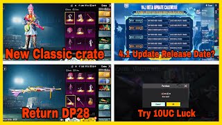 Finally😍 4.1 Update Release Date is Here⚡️ | New classic Crate🤢 | Try 10Uc luck in Ultimate Set