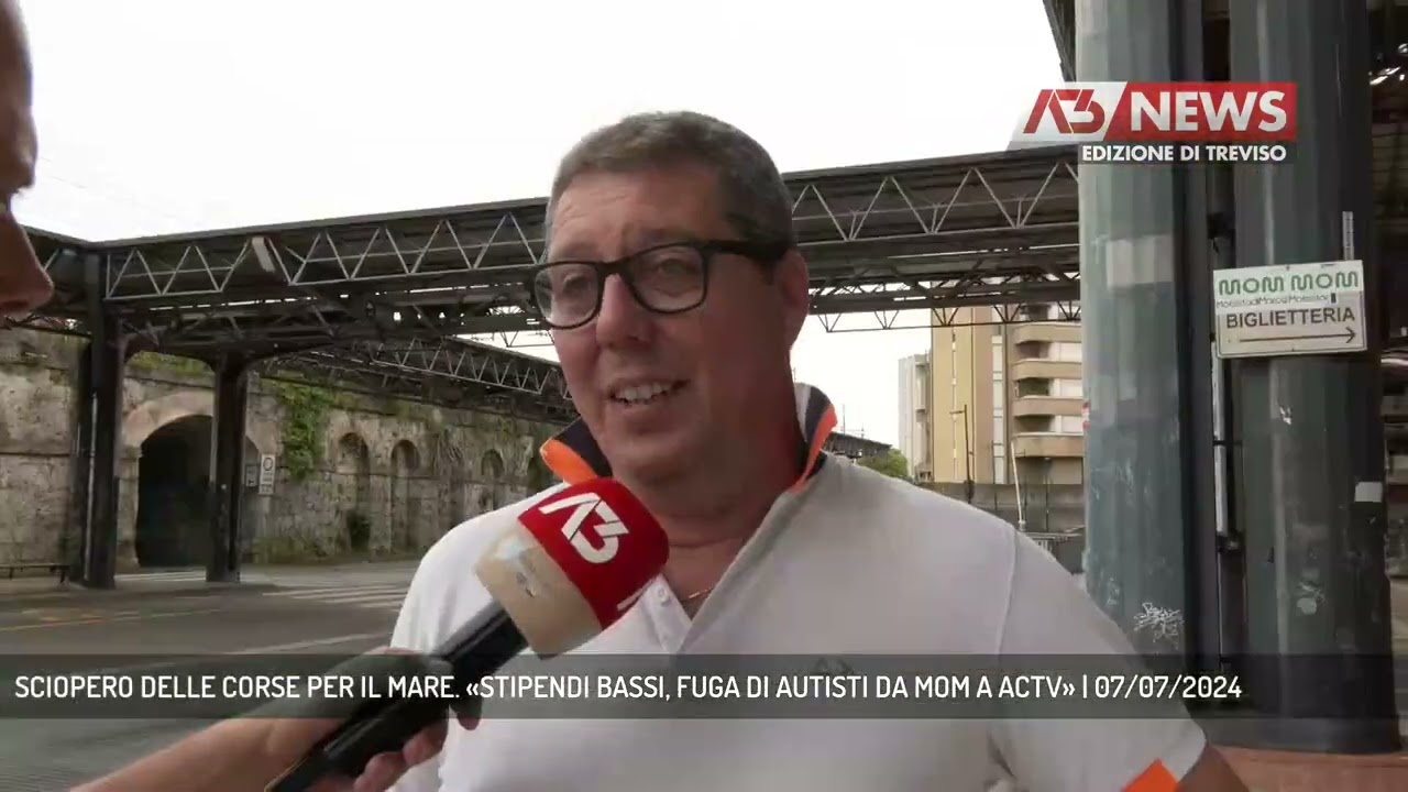 SCIOPERO DELLE CORSE PER IL MARE. «STIPENDI BASSI, FUGA DI AUTISTI DA MOM A ACTV» | 07/07/2024