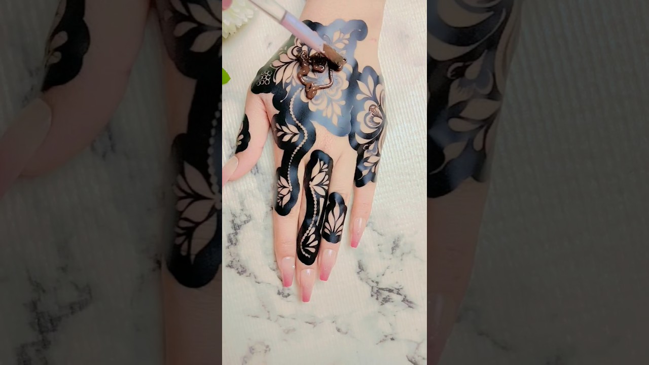 Beautiful sticker mehndi design #shorts