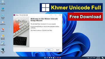 របៀបទាញយក និងដំឡើង Khmer Unicode | How To Download And Install Khmer Unicode