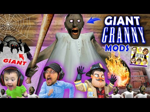 giant-granny-mod-+-tiny-granny-starts-fire-(fgteev-skit-/-gameplay)