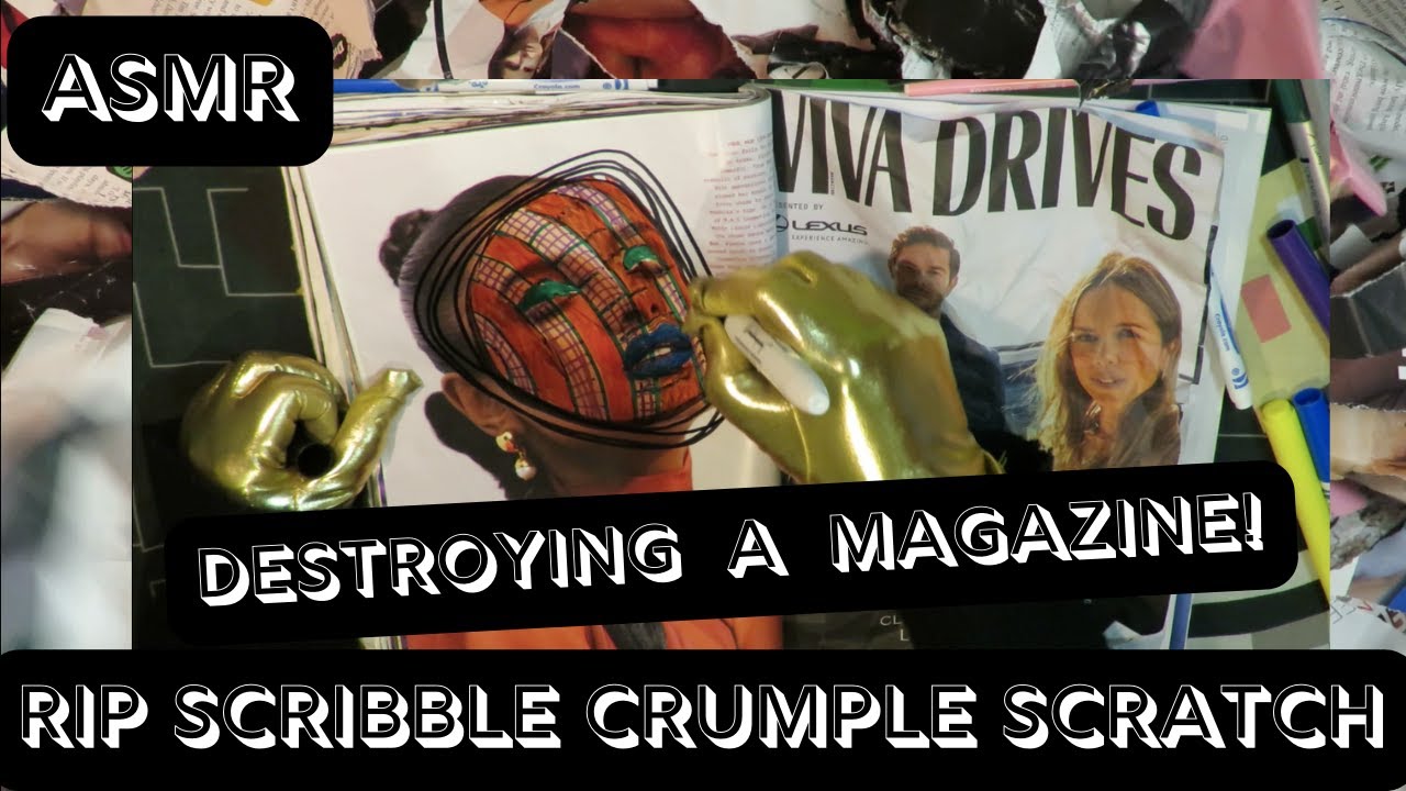 ASMR Destroying Vogue Magazine #asmr #destroy #magazine #satisfying #rip  #ripping #tear 