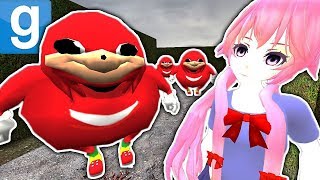 UGANDAN KNUCKLES CHASES THE QUEEN?! | GMOD Killer Maze Challenge