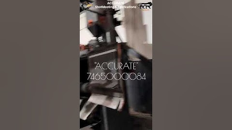 "ACCURATE" 27X36 Tumblast auto loading shotblasting machine. 9478502526, 7465000084