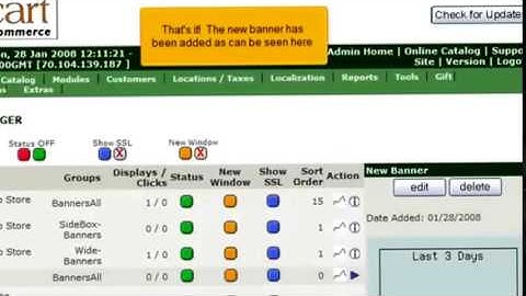 How to manage your banners in ZenCart