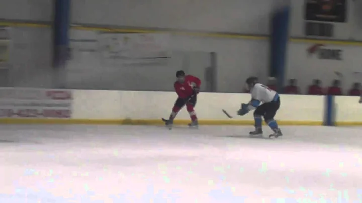 Jesse Myrick goes for the one timer