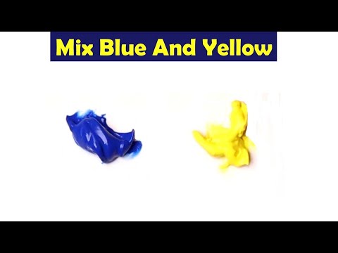 וִידֵאוֹ: כאשר כחול וצהוב מתערבבים?