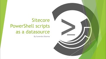 Sitecore PowerShell scripts as a datasource