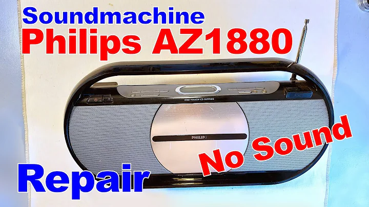 No Sound Philips AZ1880 Soundmachine Repair