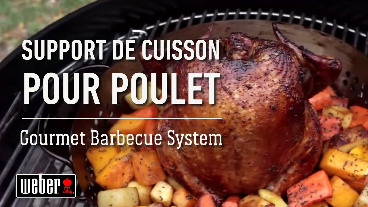 Accessoire barbecue WEBER 8838 Support cuisson Poulet Gourmet BBQ System  Pas Cher 