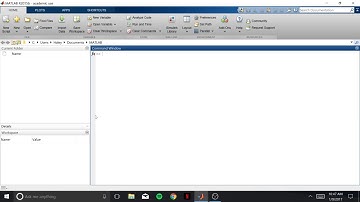 Getting Started in Matlab
