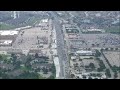 Aerial view of Houston severe weather damage