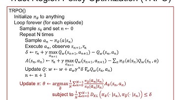 CS885 Module 1: Trust region & proximal policy optimization
