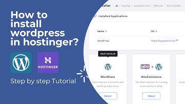 How to install Wordpress in hostinger 2021?