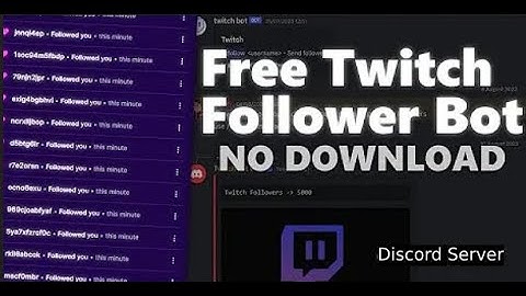 2024 Twitch Follow + View Bot Discord Server - NO DOWNLOAD (FREE) [2025]