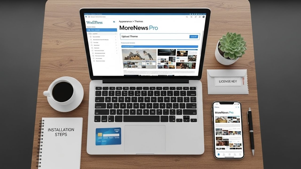 Как установить MoreNews Pro – профессиональную тему WordPress для новостных сайтов, блогов и журн...
