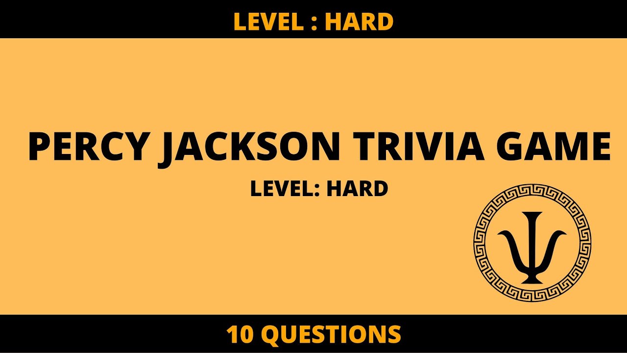 Percy Jackson Trivia Quiz