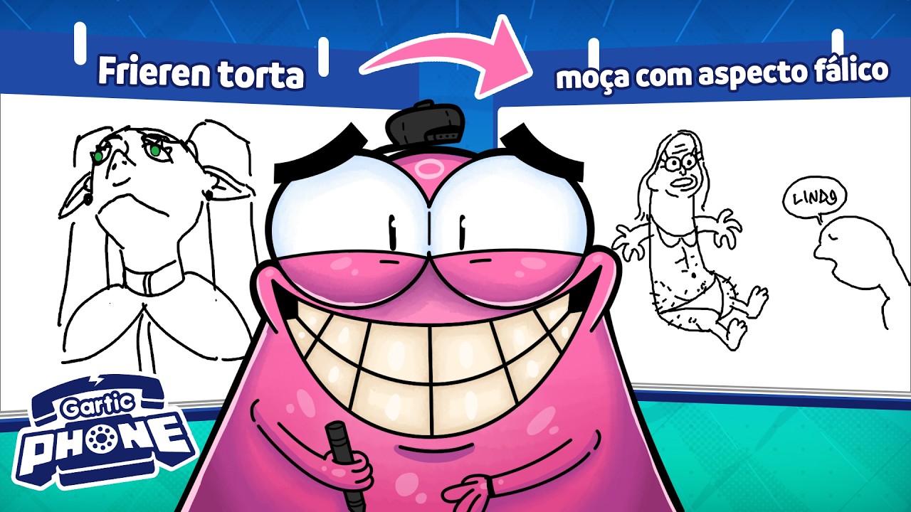 NÃO DEIXEM ILUSTRADORES BRASILEIROS JOGAREM GARTIC PHONE