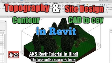 #25 | Site Design | Creating Topography l Contour l Terrain using Toposurface in Revit