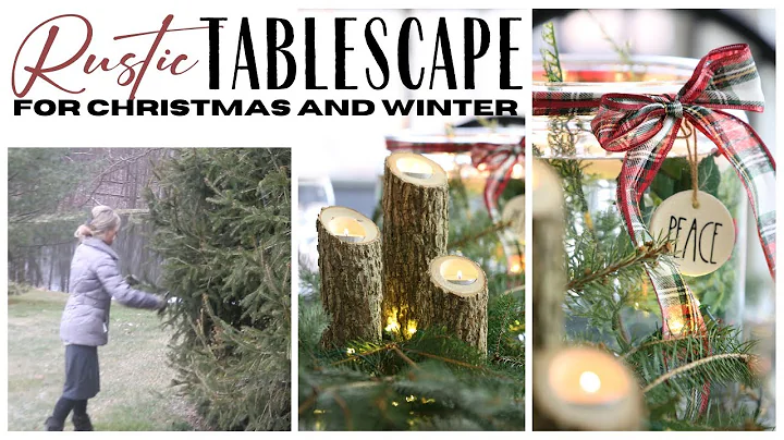 Natural Christmas Tablescape ~ Rustic Dining Ideas...