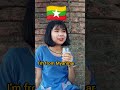 Indian girl speaks burmese