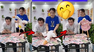 While my husband is looking at his phone, take away all his salary! Best Funny Videos Part 60